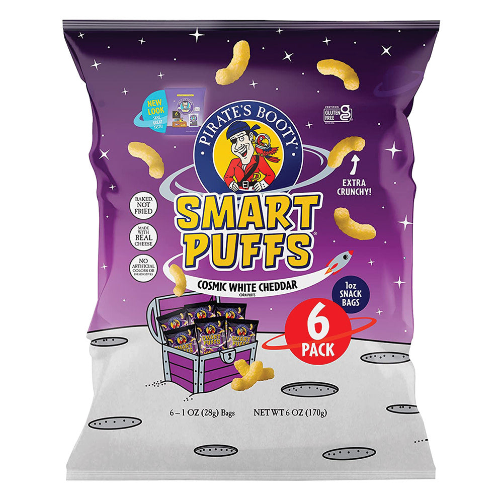 Wholesale Pirate'S Booty Smart Puffs Multi Pack 6 Oz Bag-12ct Case Bulk