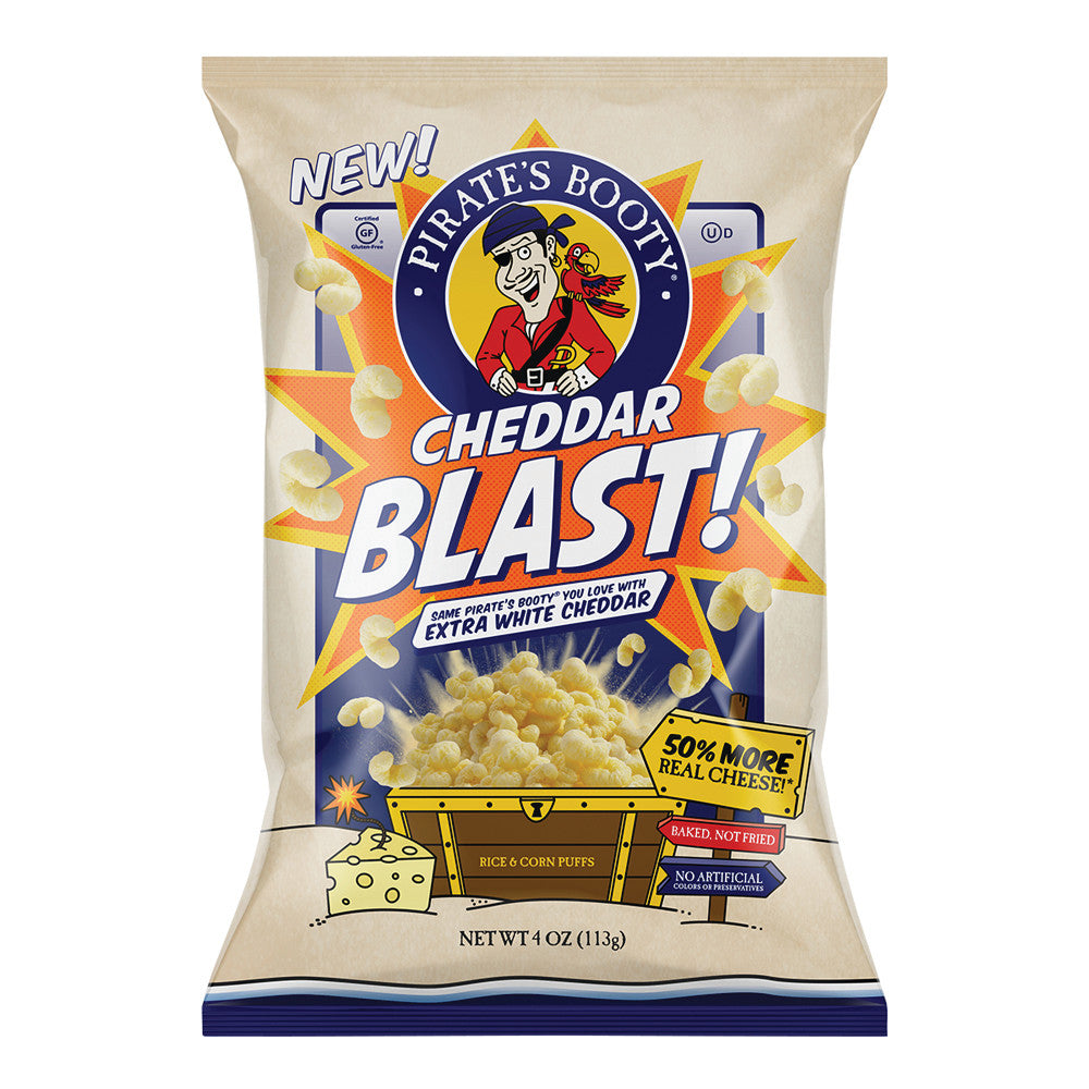 Wholesale Pirate'S Booty Cheddar Blast 4 Oz Bag- Bulk