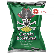 Wholesale Captain Bootyhead Spinach & Kale Puffed Rice & Corn 4 Oz Bag- Bulk