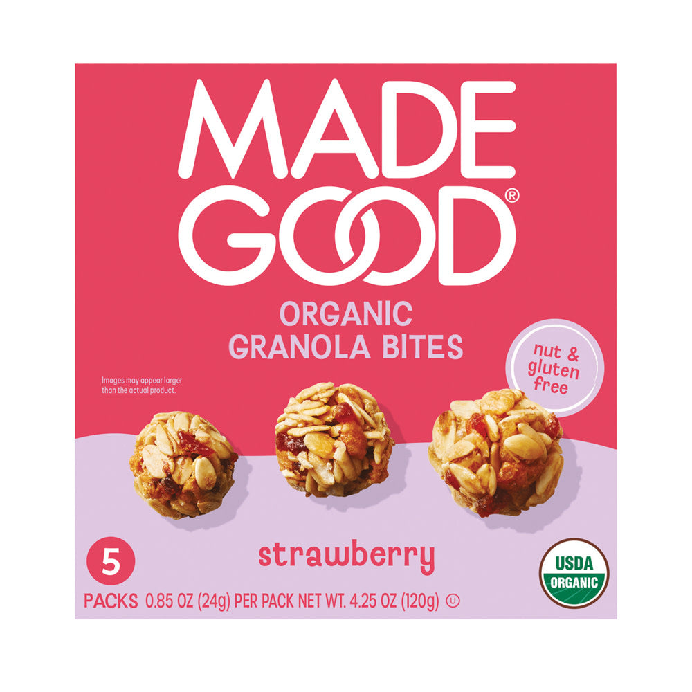 Wholesale Madegood - Strawberry Grano Bites(5Ct) - 4.25Oz- Bulk