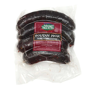 Wholesale Fabrique Delices Cooked Boudin Noir (Blood Sausage) 1lb-10ct Case Bulk