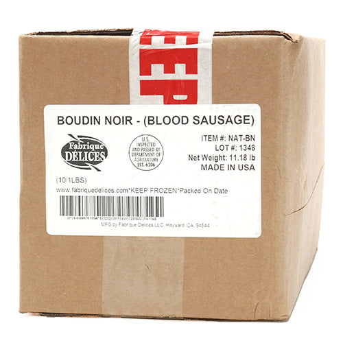 Fabrique Delices Cooked Boudin Noir (Blood Sausage) 1lb