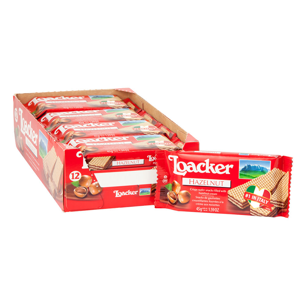 Wholesale Loacker Hazelnut Classic Wafers 1.59 Oz- Bulk