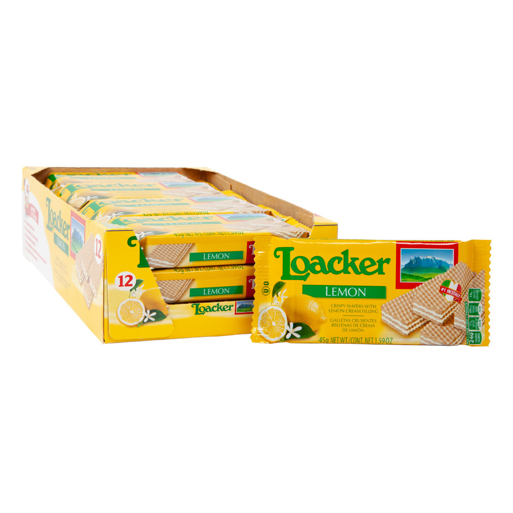 Wholesale Loacker Classic Lemon Wafer 1.59 Oz- Bulk