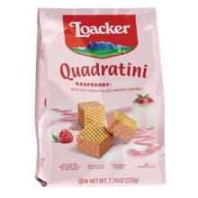 Wholesale Loacker Quadratini Raspberry Yogurt 7.76 Oz Bag- Bulk