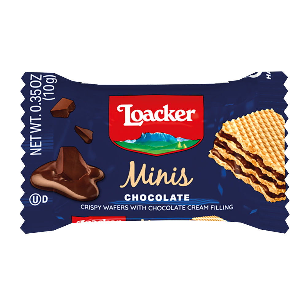 Wholesale Loacker Minis Chocolate Wafer 0.35 Oz- Bulk