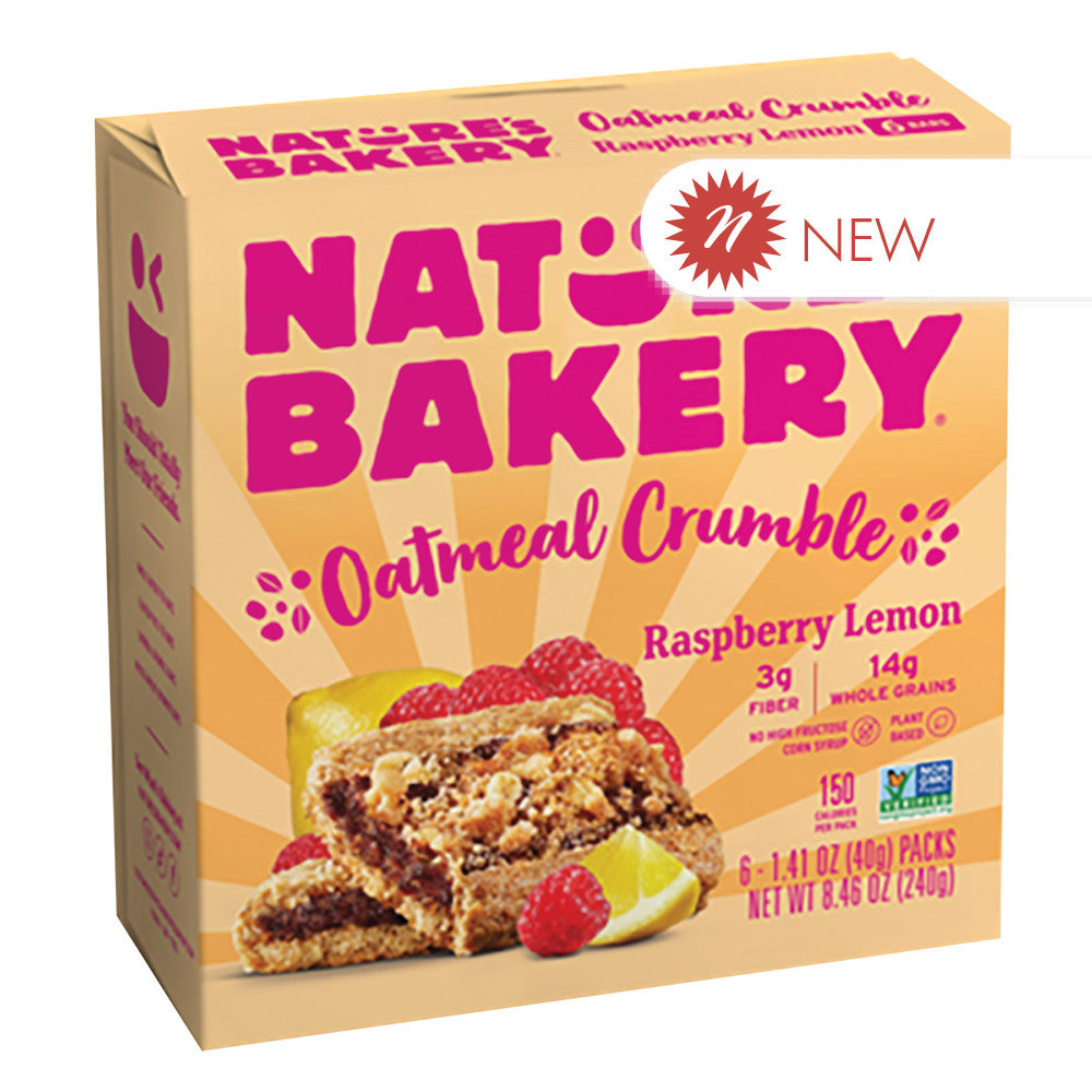 Wholesale Nature'S Bakery Raspberry Lemon Oatmeal Crumble Bars 8.46 Oz Box- Bulk