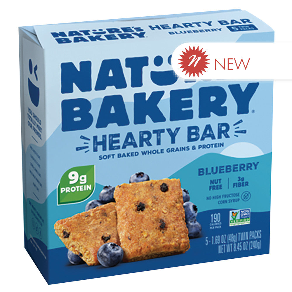 Wholesale Nature'S Bakery Blueberry Hearty Bars 8.45 Oz Box- Bulk