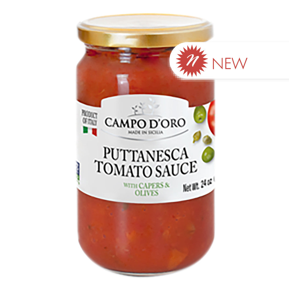 Wholesale Campo D'Oro - Tomato Puttanesca Sauce - 24Oz- Bulk