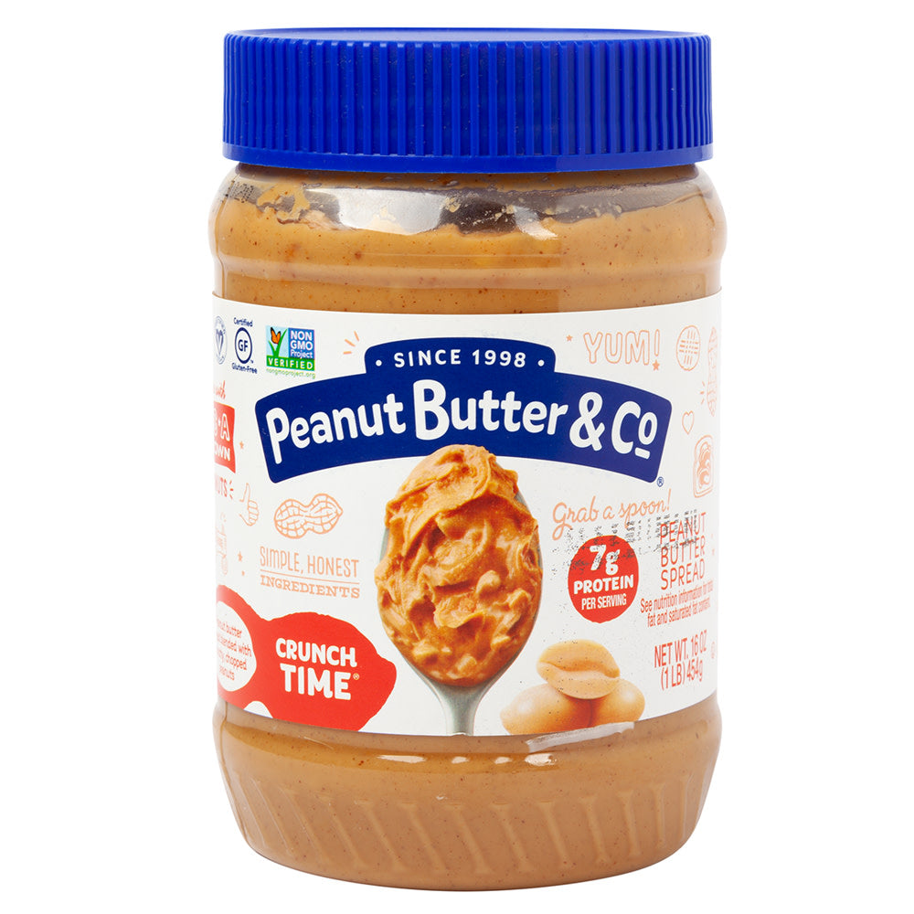 Wholesale Peanut Butter Co Crunch Time Peanut Butter 16 Oz Jar- Bulk