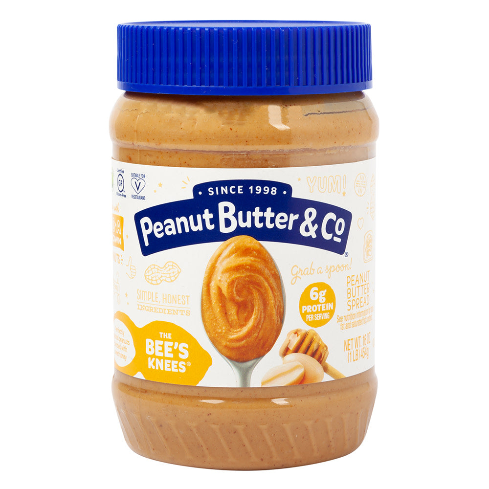 Wholesale Peanut Butter Co The Bee'S Knees Peanut Butter 16 Oz Jar-6ct Case Bulk