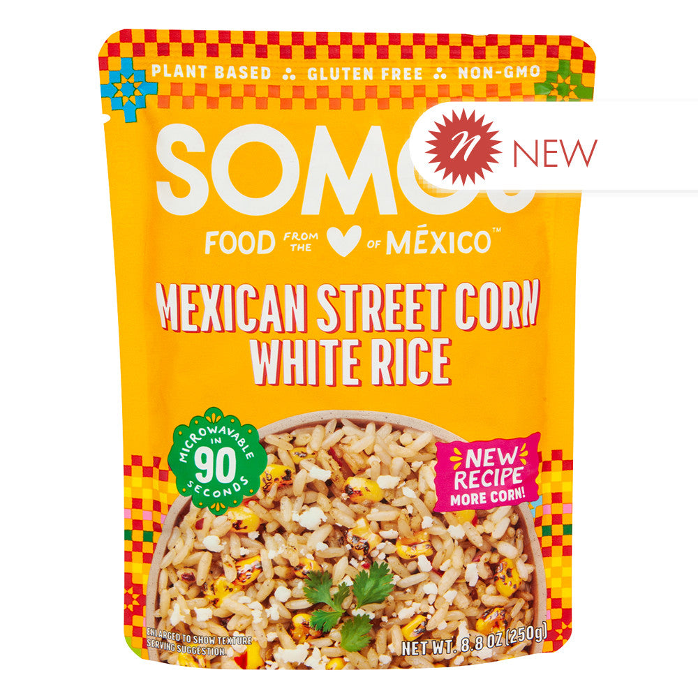 Wholesale Somos Mexican Street Corn White Rice 8.8 Oz Pouch- Bulk