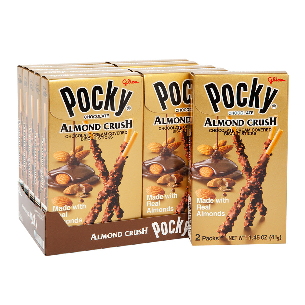 Wholesale Pocky Almond Crush Cookie Stick 1.45 Oz Box- Bulk