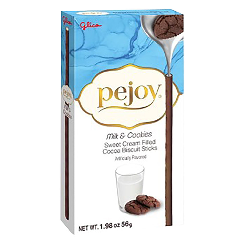 Wholesale Pocky Pejoy Milk & Cookies Cocoa Biscuit Sticks 1.98 Oz Box- Bulk