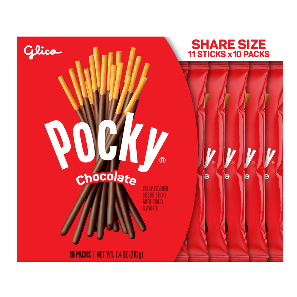 Wholesale Pocky - Share Size Chocolate (10Ct) - 7.4Oz- Bulk