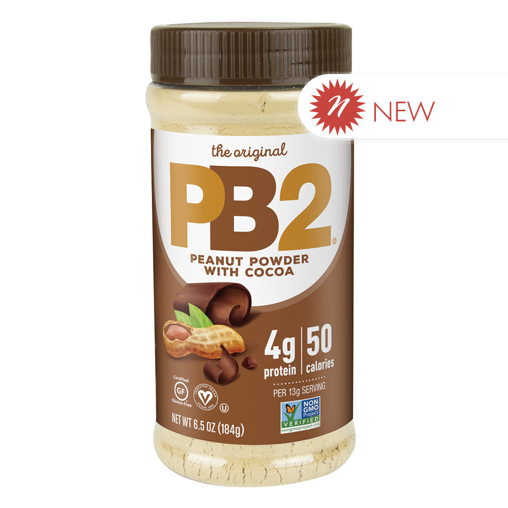 Wholesale Pb2 Cocoa Powdered Peanut Butter 6.5 Oz Jar-6ct Case Bulk