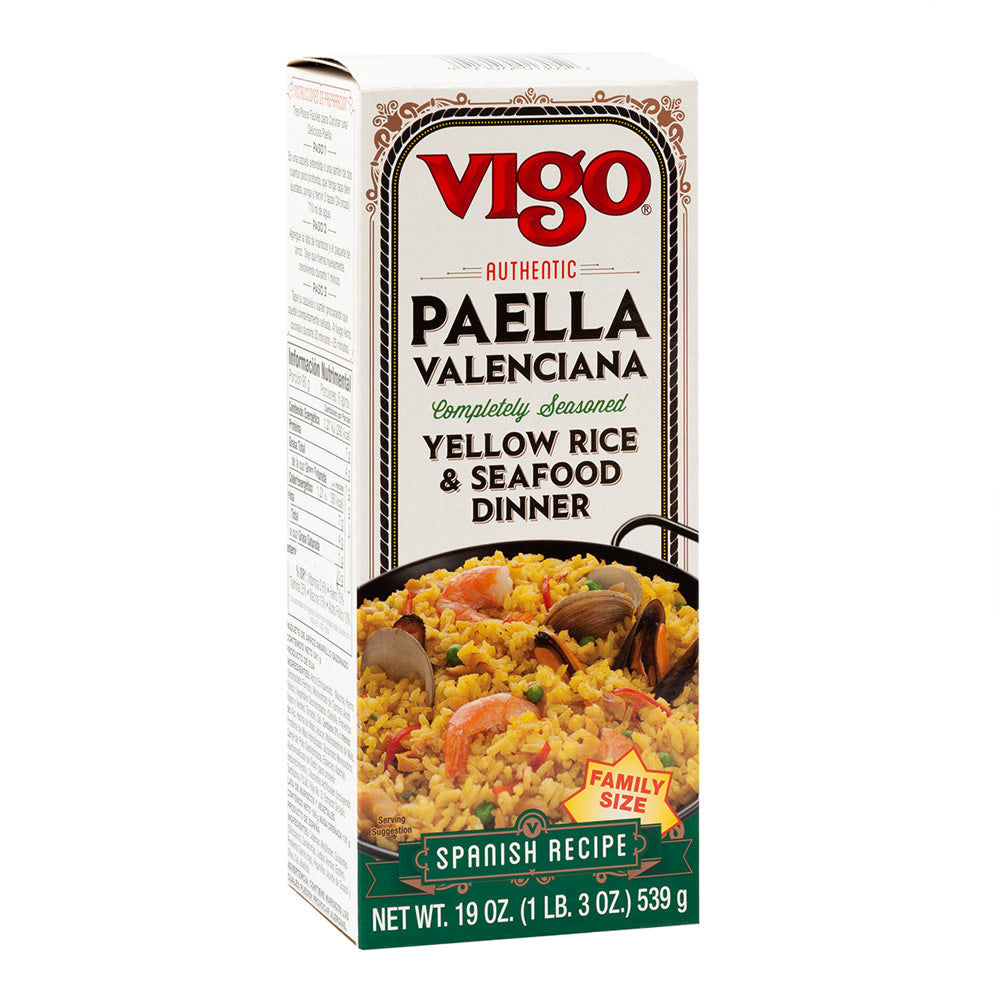 Wholesale Vigo Paella Valenciana Rice And Seafood Dinner 19 Oz Box-6ct Case Bulk