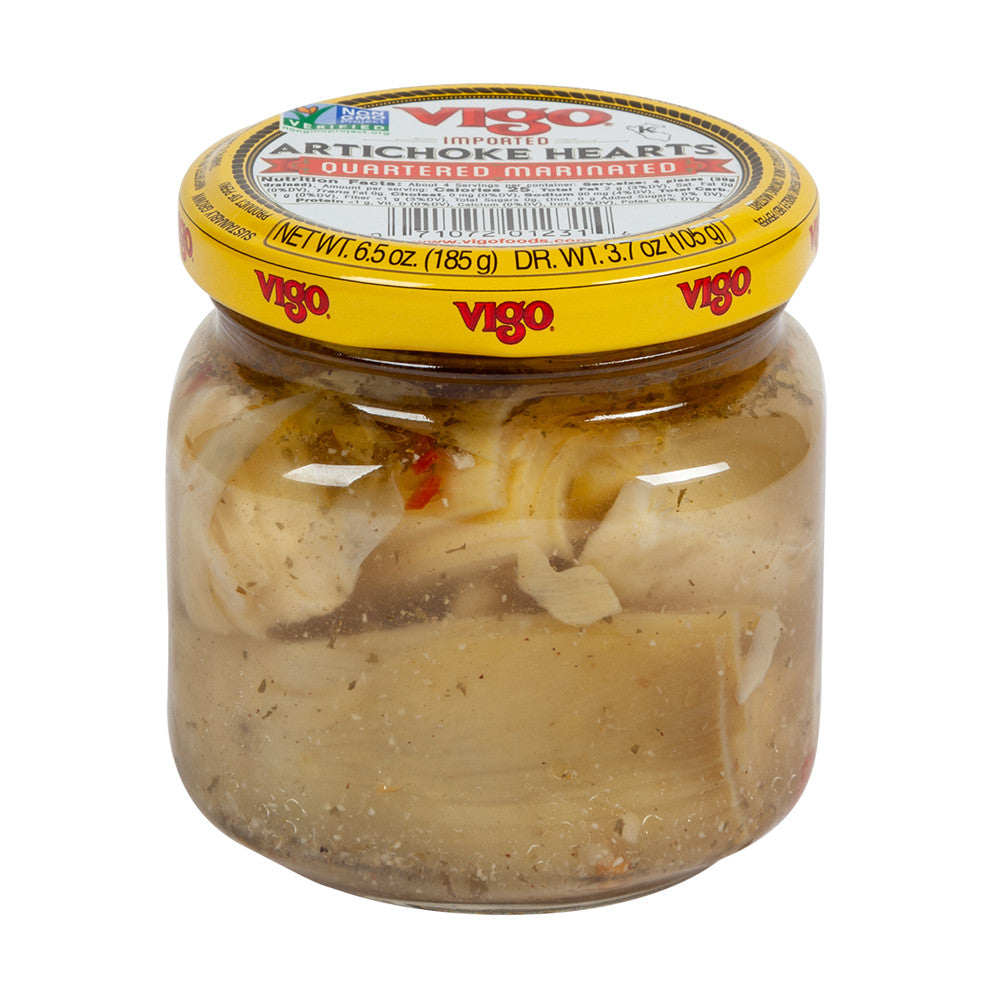 Wholesale Vigo Quatered Marinated Artichoke Hearts 6.5 Oz Jar-12ct Case Bulk