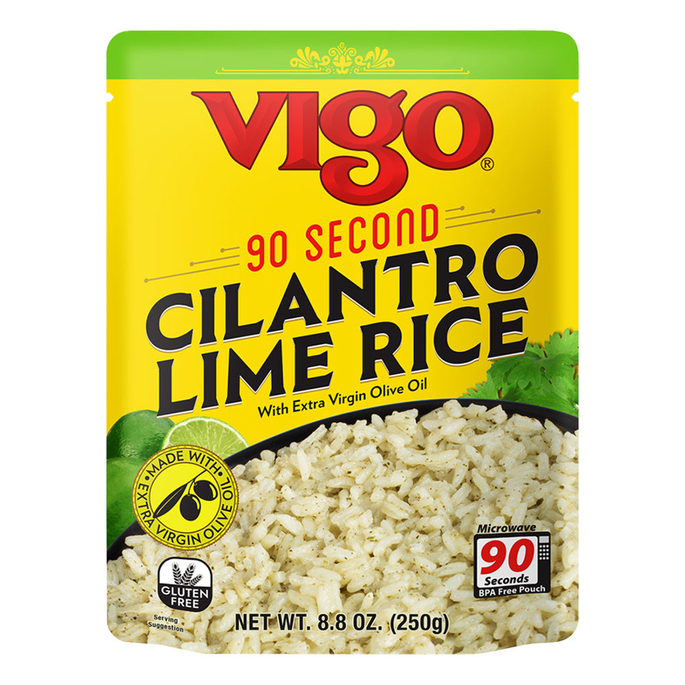 Wholesale Vigo 90 Second Ready To Eat Cilantro Lime Rice 8.8 Oz Pouch- Bulk