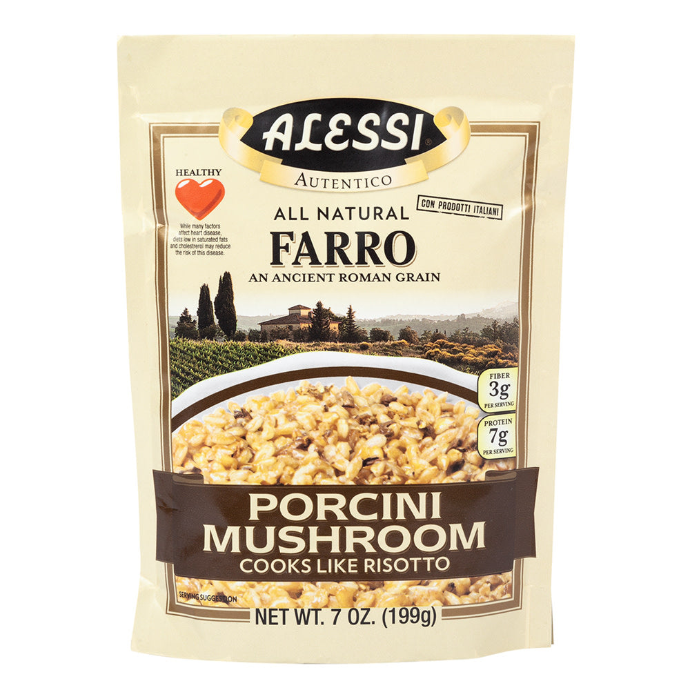 Alessi Farro Porcini Mushroom 7 Oz Pouch