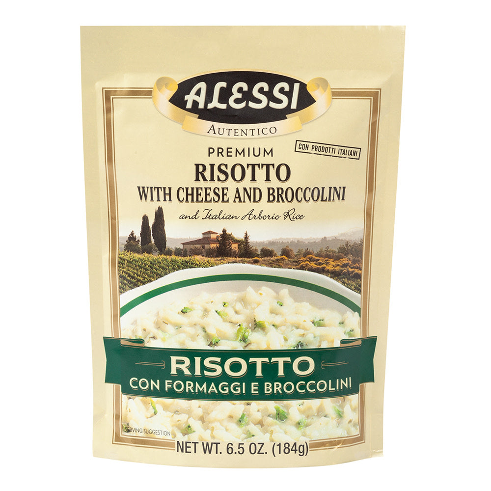 Wholesale Alessi Risotto With Cheese & Broccolini 6.5 Oz Pouch-6ct Case Bulk