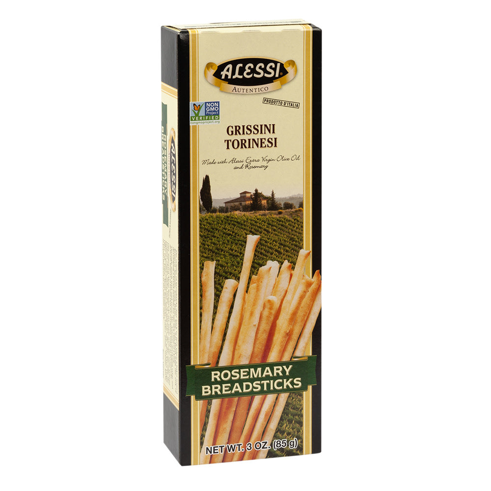 Wholesale Alessi Rosemary Breadsticks 3 Oz Box- Bulk