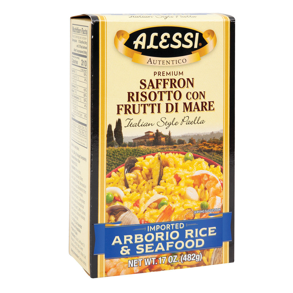 Wholesale Alessi Saffron Risotto Rice & Seafood 17 Oz Box-6ct Case Bulk