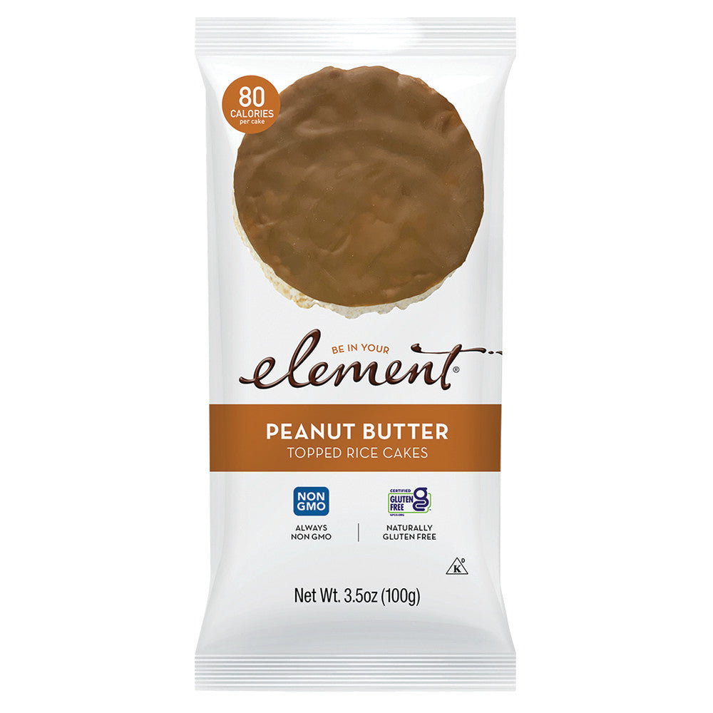 Wholesale Element Peanut Butter Rice Cakes 3.5 Oz-6ct Case Bulk