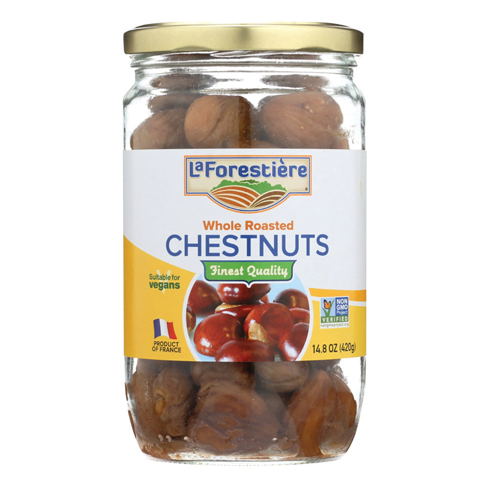 Wholesale La Forestiere Roasted Whole Chestnuts 14.8 Oz Jar- Bulk
