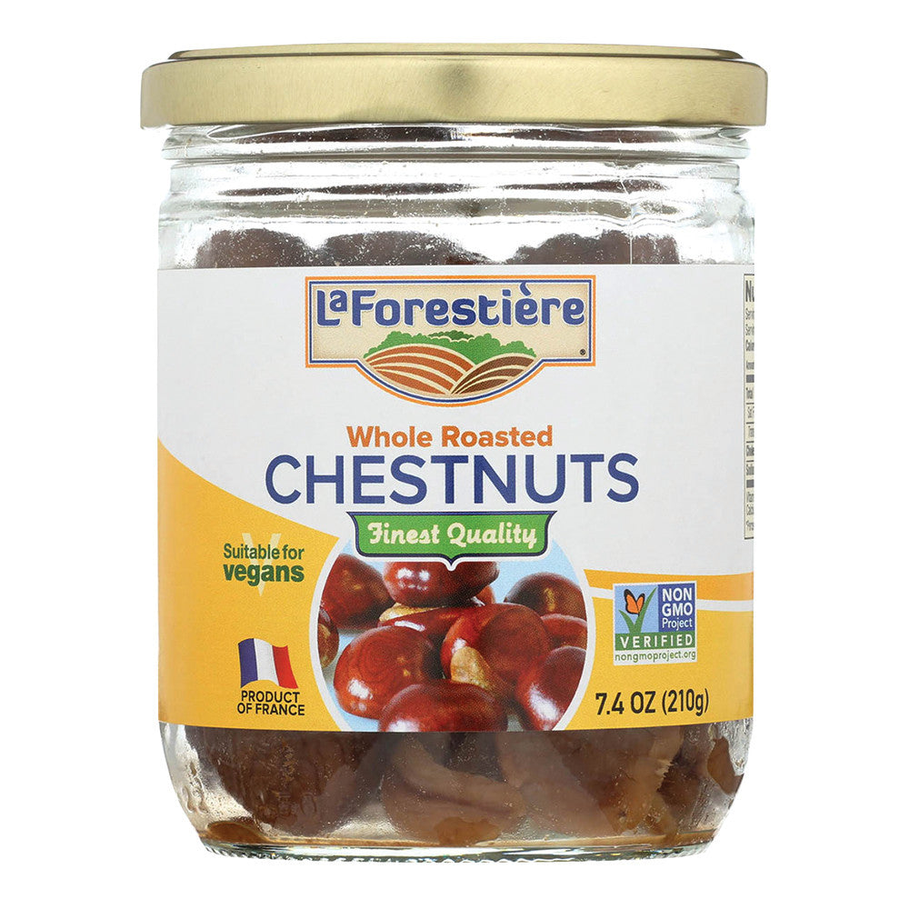 Wholesale La Forestiere Roasted Whole Chestnuts 7.4 Oz Jar-12ct Case Bulk