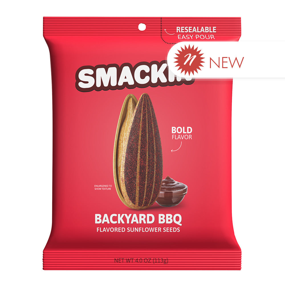 Wholesale Smackin' Backyard Bbq Sunflower Seeds 4 Oz Bag- Bulk