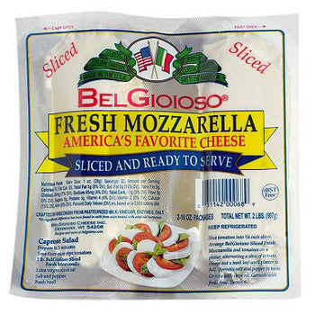 BelGioioso Sliced Mozzarella Cheese 2lb