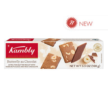 Wholesale Kambly Swiss Butterfly Au Chocolat Extra Thin Butter Biscuits With Hazelnut Slices And Milk Chocolate 3.5 Oz Box- Bulk