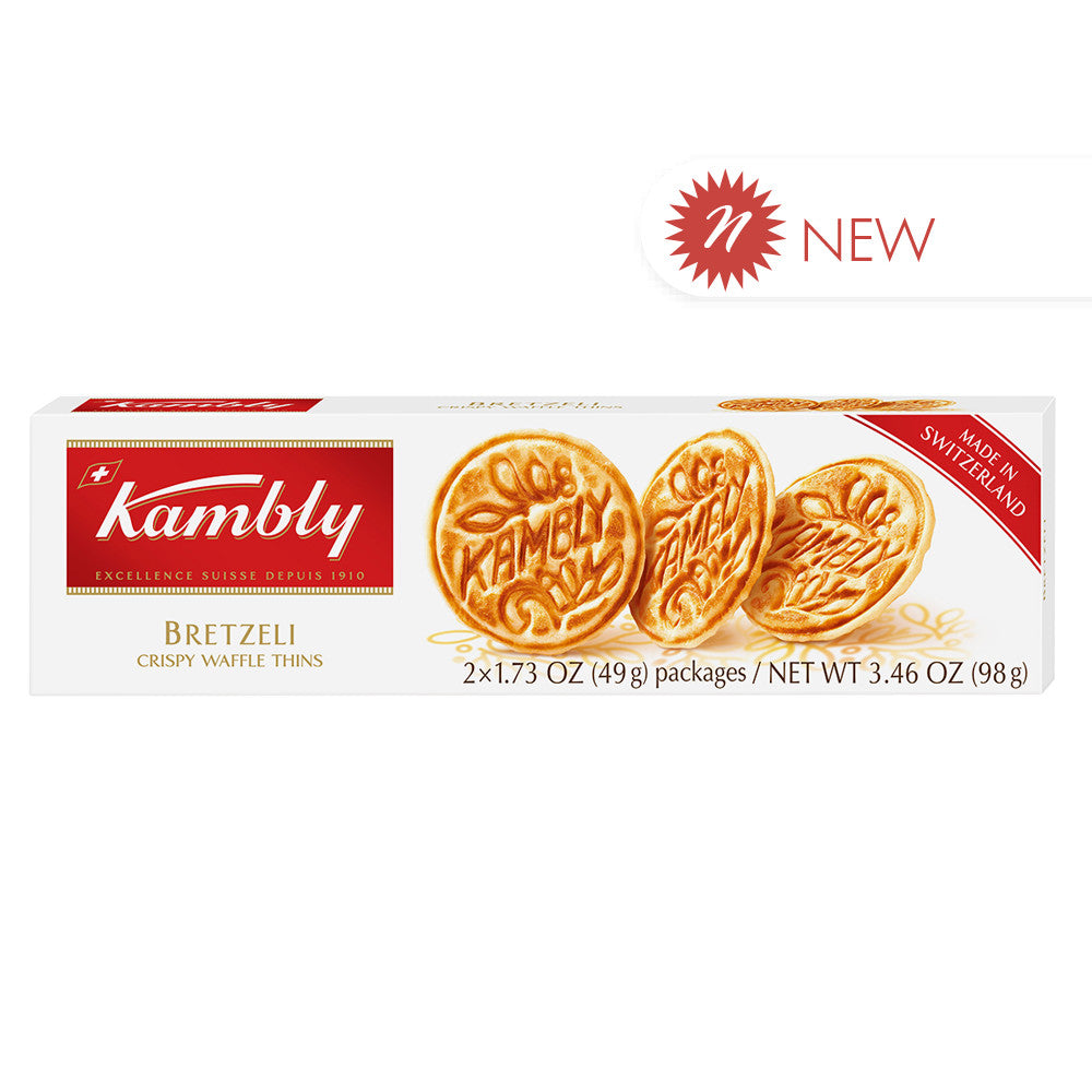 Wholesale Kambly Swiss Biscuits - Bretzeli 3.46Oz-14ct Case Bulk