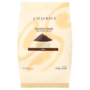 Barry Callebaut Dark Chocolate Chunks 1000 Ct 44lb