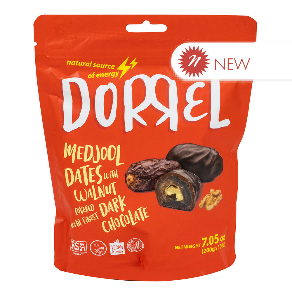 Wholesale Dorrel - Chocolate Covered Dates With Walnu - 7.05Oz- Bulk