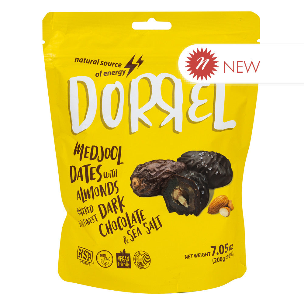 Wholesale Dorrel - Chocolate Covered Date With Almond - 7.05Oz- Bulk