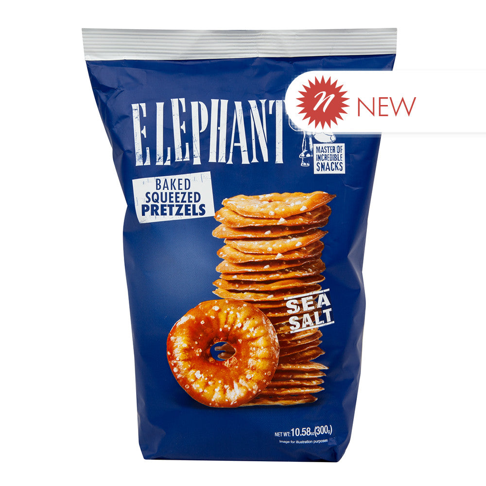 Wholesale Elephant - Pretzels - Sea Salt - 10.58Oz- Bulk