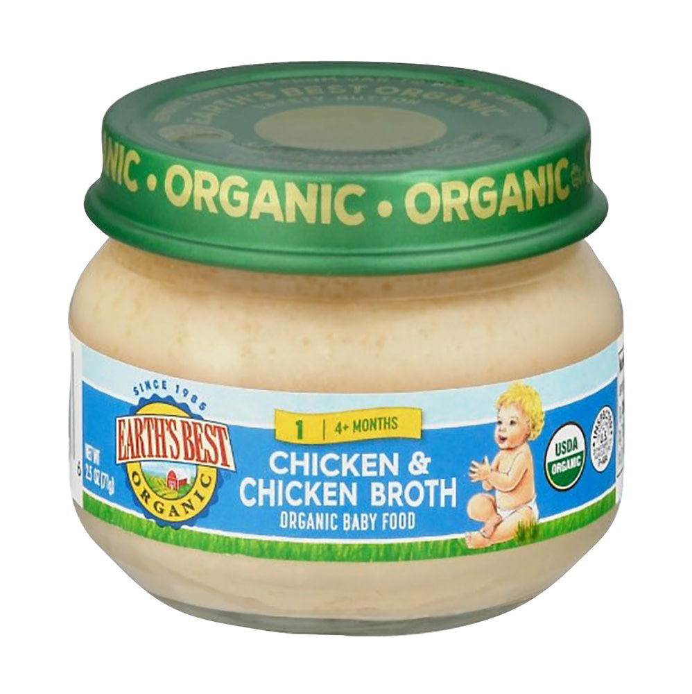 Wholesale Earth'S Best - Chicken & Chi Broth Jar - 2.5Oz-10ct Case Bulk