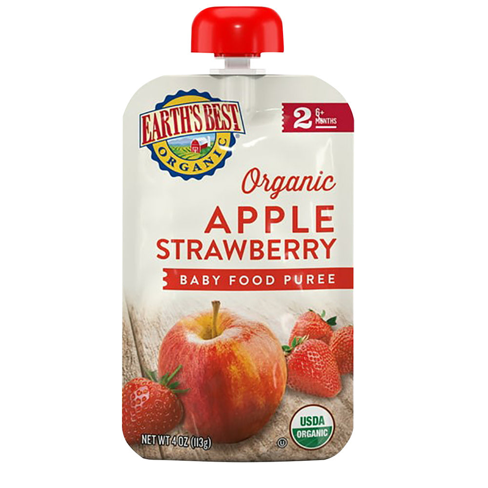 Wholesale Earth'S Best - Org Apple Strawberry Puree - 4Oz-12ct Case Bulk