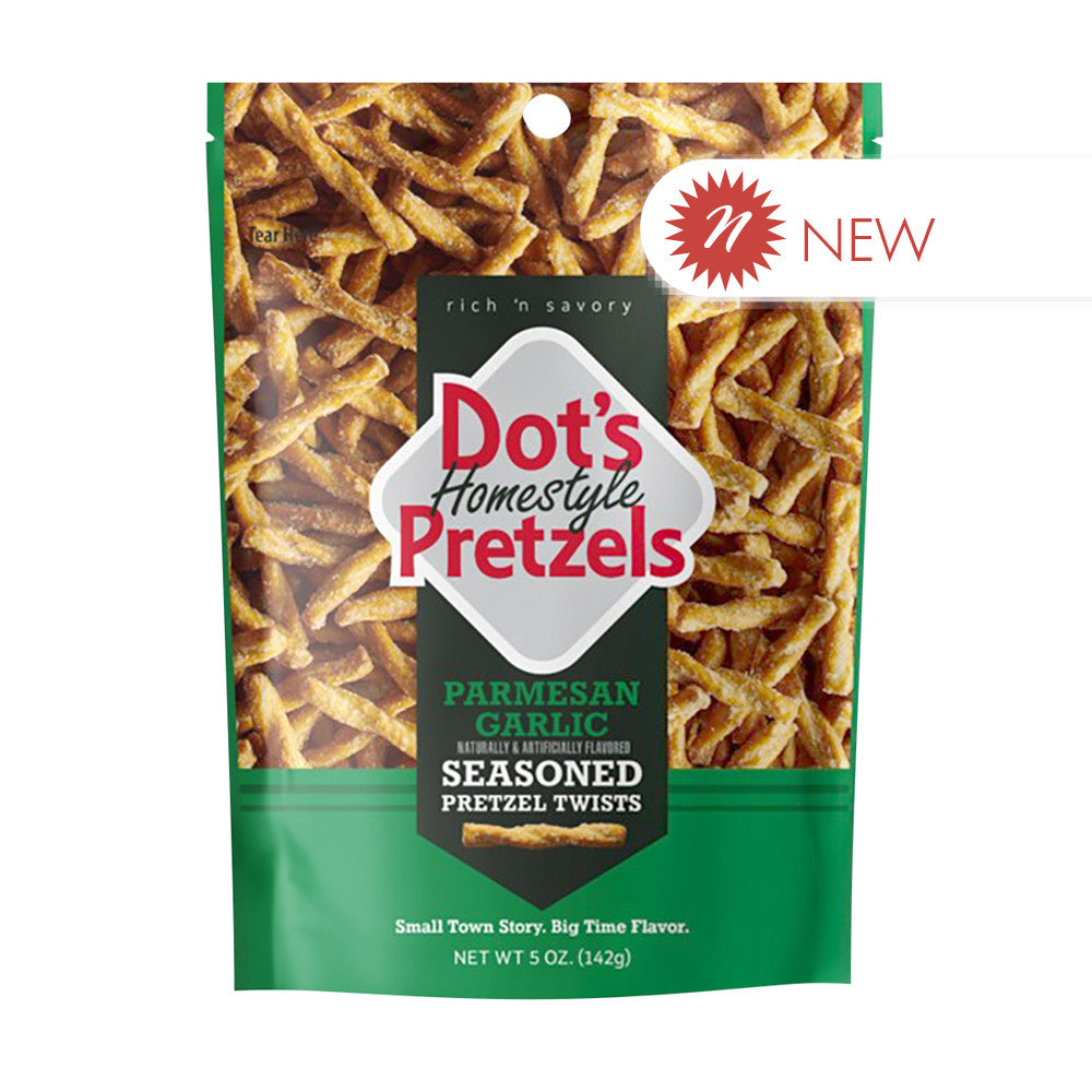 Wholesale Dot’S Pretzels Garlic Parmesan 5 Oz Bag- Bulk