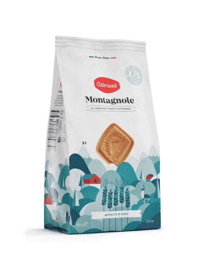 Wholesale Cabrioni Montagnole Traditional Butter Cookie 650 GR-8ct Case Bulk