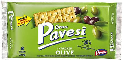 Pavesi Olive Cracker Snack 280 GR