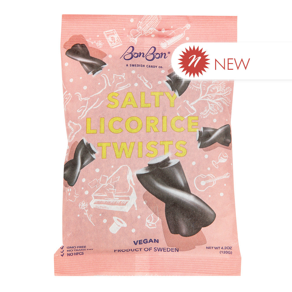 Wholesale Bonbon - Salty Licorice Twists - 5.2Oz- Bulk