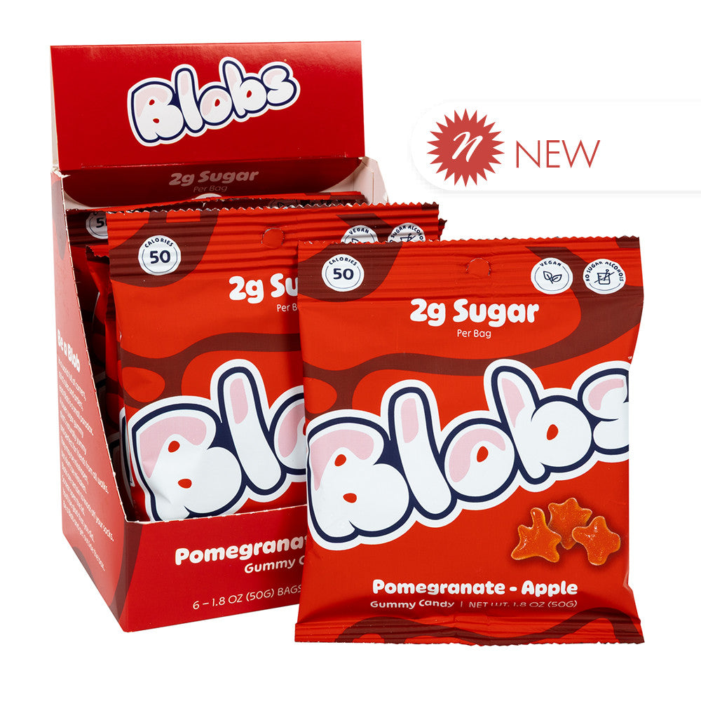 Wholesale Blobs - Gummy Candy - Pomgran Apple - 1.8Oz- Bulk