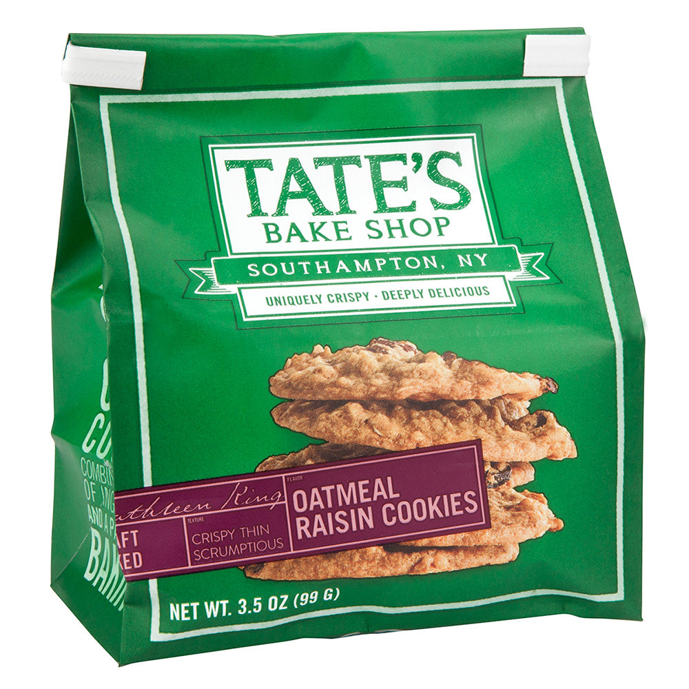 Wholesale Tate'S Oatmeal Raisin Cookies 3.5 Oz Bag-12ct Case Bulk