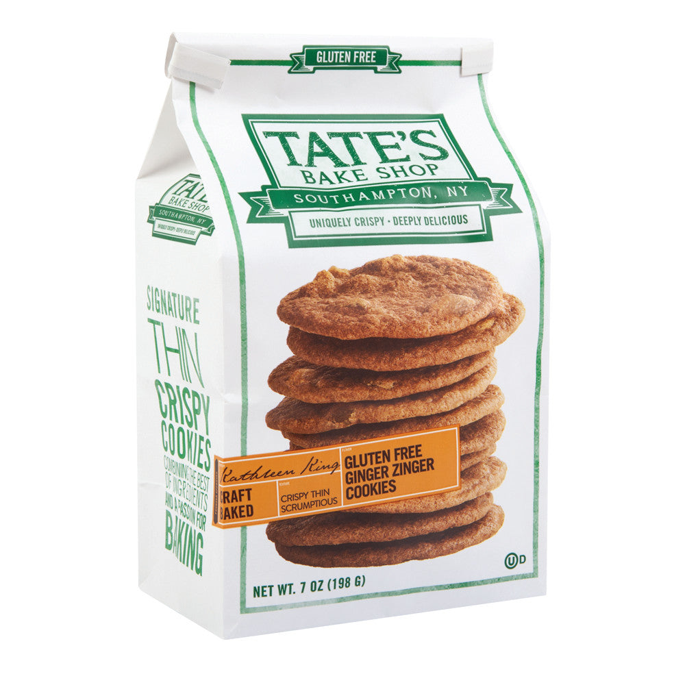 Wholesale Tate'S Gluten Free Ginger Zinger Cookies 7 Oz Bag-12ct Case Bulk