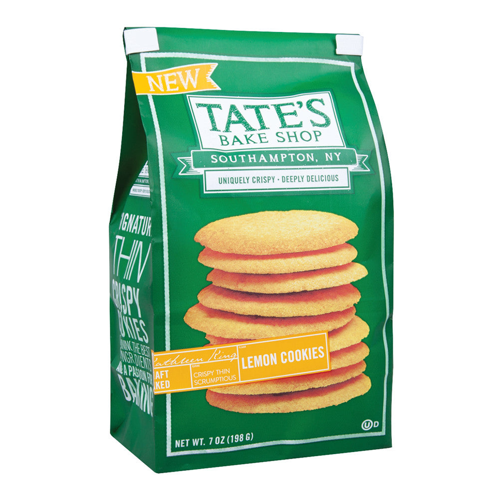 Wholesale Tate'S Bake Shop Lemon Cookies 7 Oz Bag-12ct Case Bulk