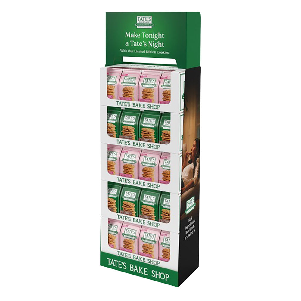 Tate'S White Chocolate Raspberry 6.5 Oz Shipper