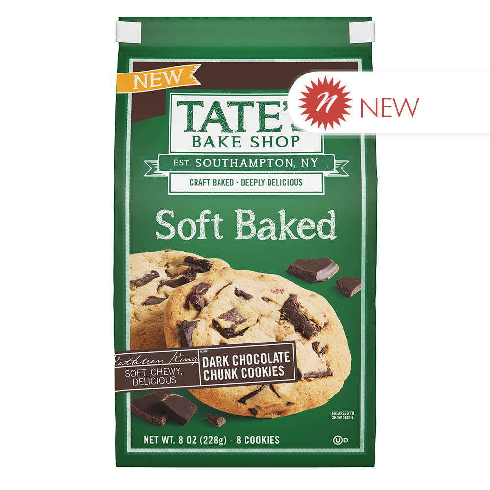 Wholesale Tate'S Soft Baked Dark Chocolate Chunk 8 Oz Bag- Bulk